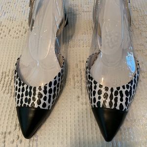 Carolinna Espinosa Black & White Slingback